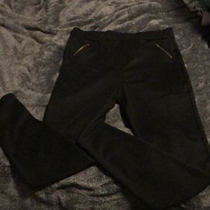 Major leggings with gold faux pockets